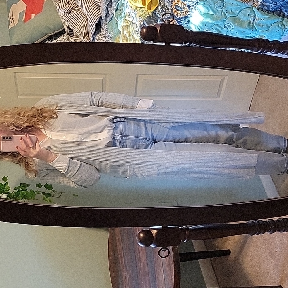 Light blue cardigan